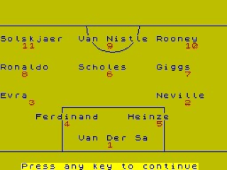 Super League screenshot 2 for ZX Spectrum